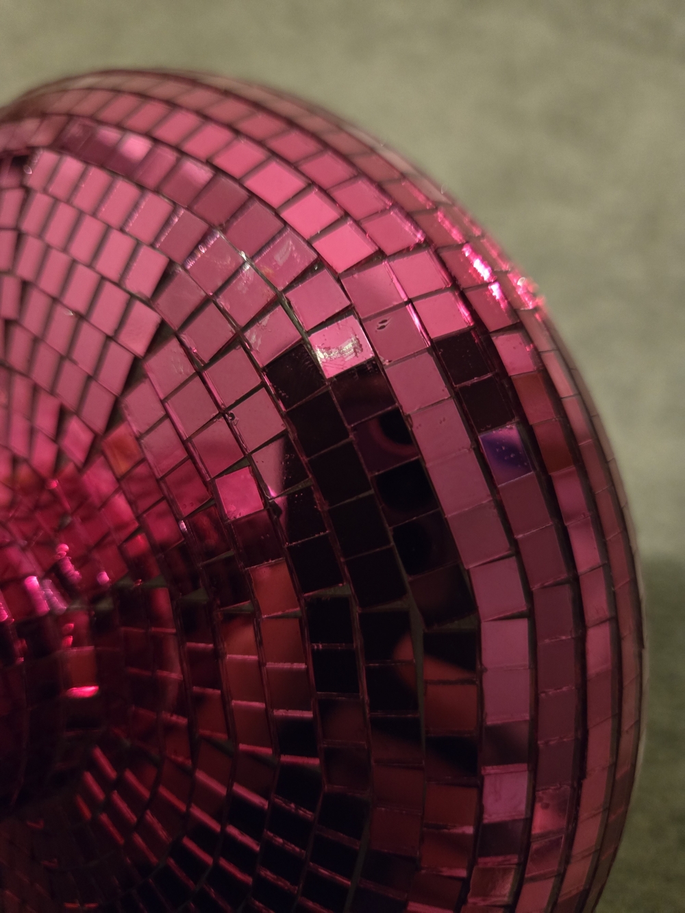 Disco Mushroom Table Decor - Pink/Purple Mosaic - Picture 6 of 8